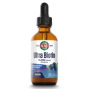 KAL Ultra Biotin 10000mcg DropIns, gotas de biotina líquida, suplemento de crecimiento del cabello, alta potencia vitamina B7, cabello saludable, piel, uñas y apoyo energético, sabor de baya mezclada natural, aprox. 59 Serv, 2oz