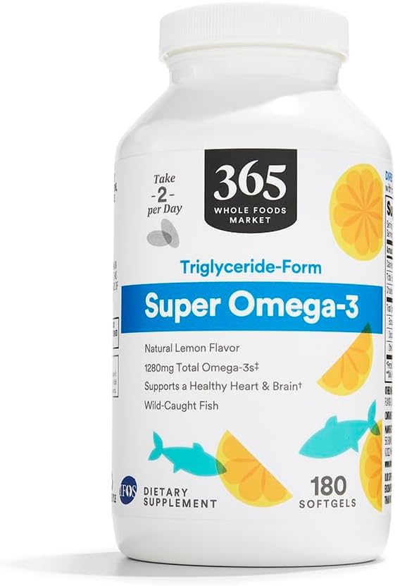 365 por Whole Foods Market, Super Omega 3, 180 Cuenta