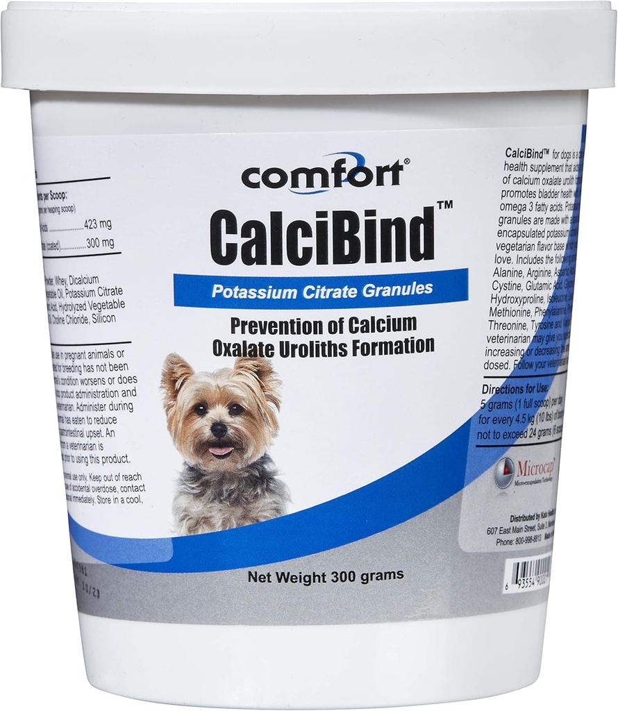 Kala Health Potassium Citrate Microencapsulated Granules Suplemento para Tratamiento UTI, Inhibits Urinary Stone Formation in Dog and Cats