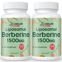 Liposomal Berberine HCL - Berberine 1500mg Alta Biodisponibilidad, Beberinas Suplemento para Mujeres y Hombres (2 Pack)