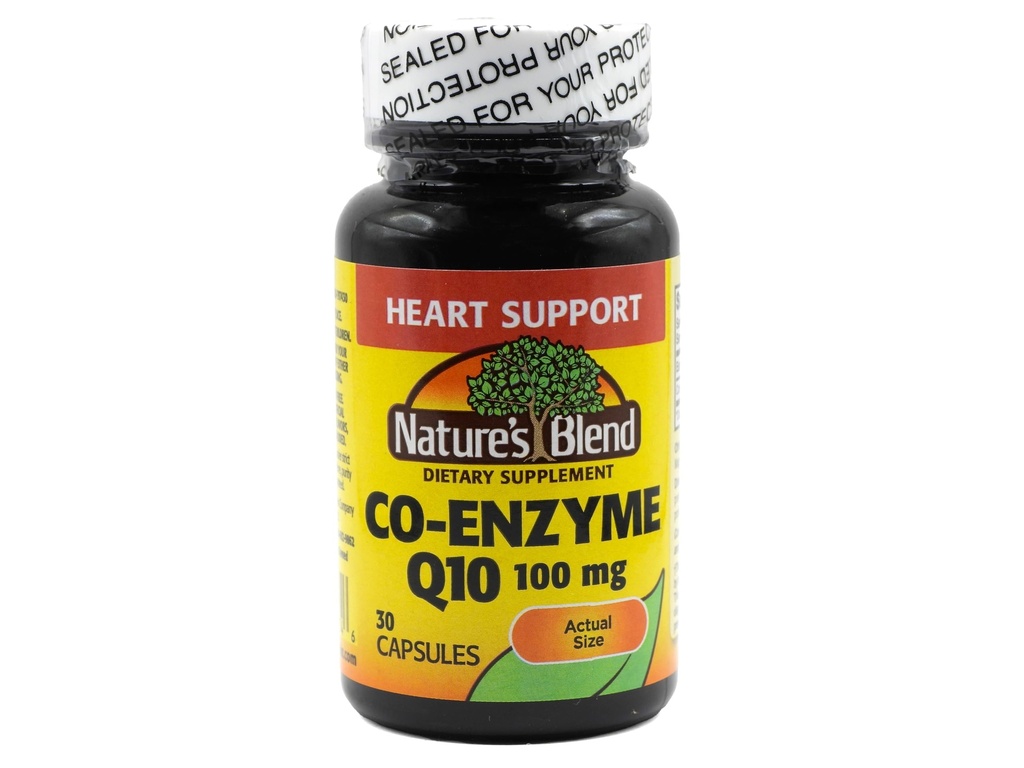 Coenzima de la naturaleza Q10 100 mg 30 cápsulas