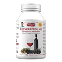 ANDREW LESSMAN Resveratrol-100mg - 180 Capsules - Red Wine's Beneficial, Naturally Occurring Anti-oxidant, Sin alcohol. Aditivo gratis