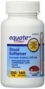 Equate - Softener de heces 100 mg, 140 cápsulas (Compare to Colace) (1)