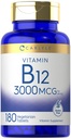 Carlyle B12 Vitamina 3000 mcg Silencio 180 Tablets ← Suplemento Vegetariano 