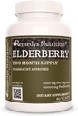 Nutrición de Remedy’s Nutrición Elderberry peru 1,000 mg, 60 cápsulas veganas suplemento dietético herbal 