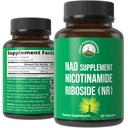 Nicotinamide Riboside NR Suplemento. NMN Alternative NAD Supplement + Niacinamide For NAD+ Levels As We Age. Third Party Tested, Non-GMO, Gluten Free, Vegan NR Vitamin Supplements For Women And Men