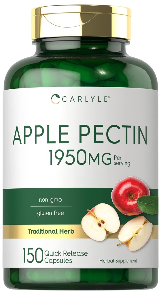 Carlyle Apple Pectin Capsules Silencio 1950mg ← 150 Pills ← No Gluten suplemento herbal gratuito