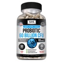 Kaya Naturals Probiótico 60 Billones CFU - Probióticos para Mujeres, Probióticos para Hombres y Adultos, Natural - Salud Gut &amp; Apoyo Inmunitario - Proporciona soporte digestivo - 60 cápsulas vegetales