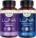 Anidado Naturales Luna Sleep Aid Bundle ← Luna & Luna Melatonin-Free Sleeping Pills with Natural Ingredients Melatonin, Valarien, &amp; More (120 Conteo)