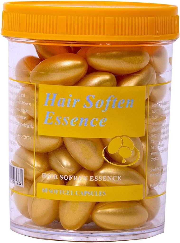 Vitamina-e Peluquería cápsulas para caída del cabello, reparación de daños, anti-dandruff, brillante - 60 cápsulas