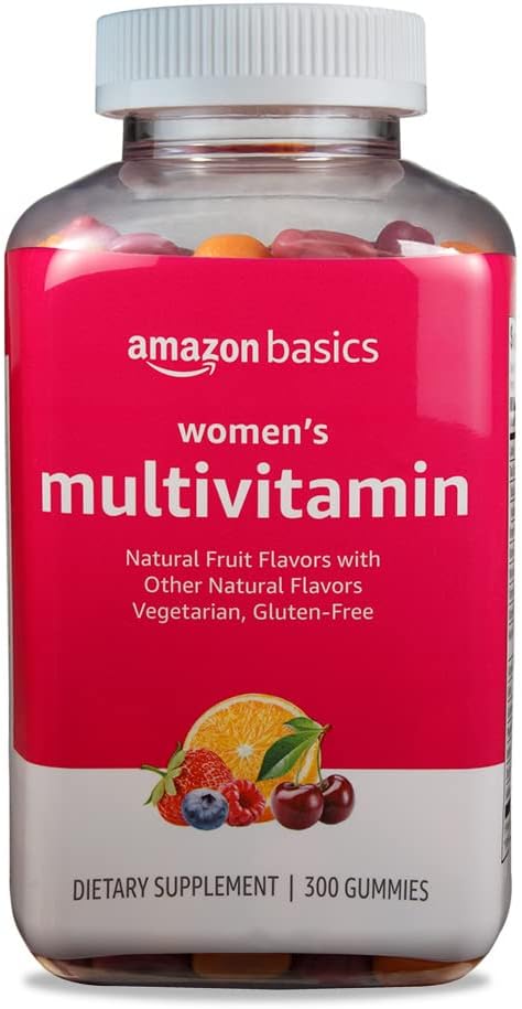 Basics Women's Multivitamin, 300 Gummies (150 Servings) (antes Solimo)