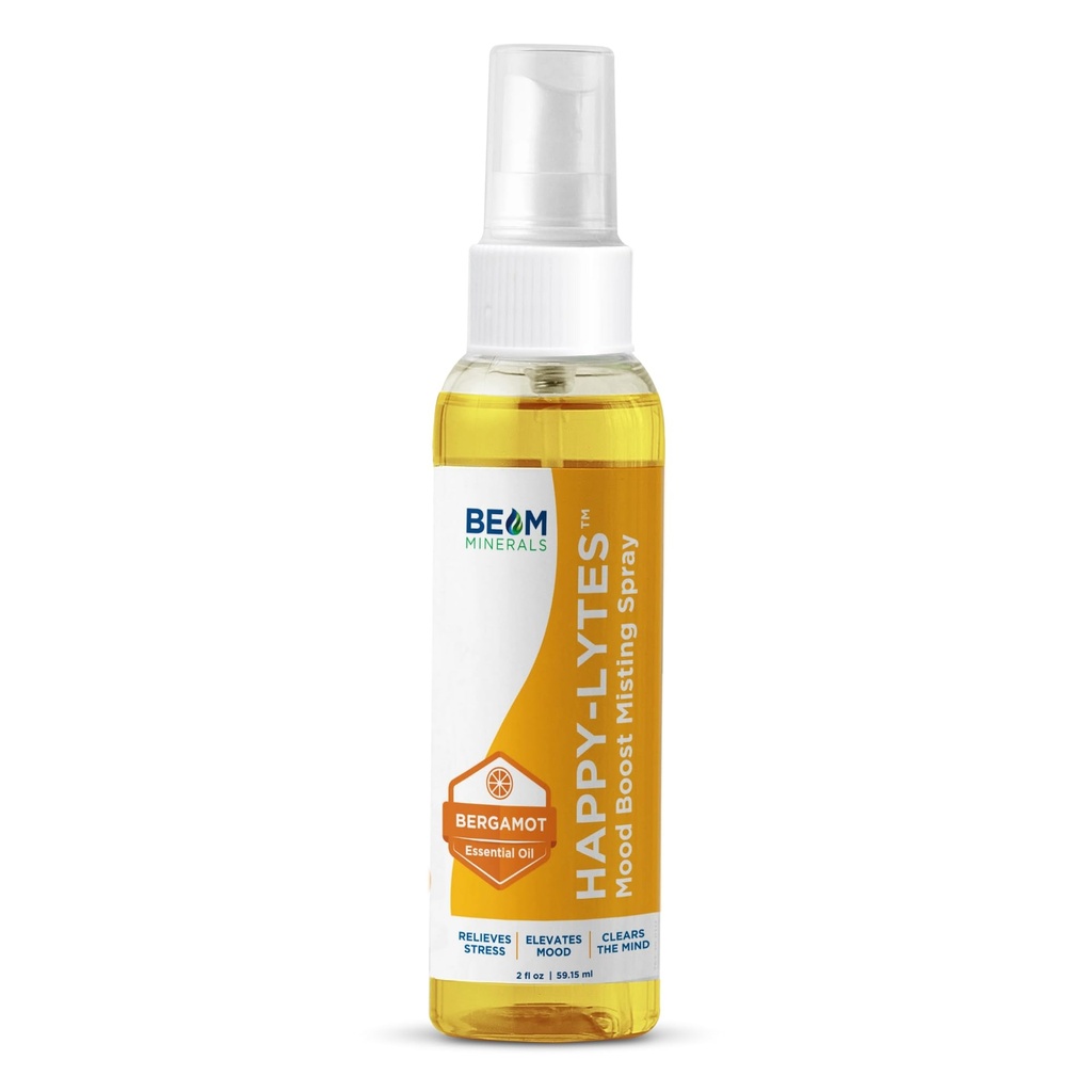Beam Minerals Happy-Lytes ← All-Natural Liquid Electrolytes Fulvic Electrolyte Misting Spray ¦ Fulvic Acid Trace Mineral Liquid Spray ← Excepcional Cellular Micronutrientes Suplementos TEN 2 fl Oz