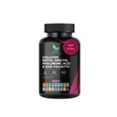 Píldoras de cabello multi colágeno - Biotina 10.000mcg, queratina & ácido hialurónico - Crecimiento del cabello - Esquí de pelo " uñas Vitaminas " Bloqueador DHT - Vitamina E Folic Acid Pumpkin Seed MSM, Saw Palmetto 60 cápsulas veganas