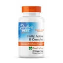 Médicos Best Fully Active B Complex, Energy & Cellular Support, Non-GMO, Gluten Free, Soy Free, Vegan 30 Veggie Caps