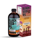 Petróleo de semilla negra etíope - 3.43% Timoquinone Cold-Presed Negro Cumin Seed from Pure Nigella Sativa - First Pressing Blackseed Non-GMO Mejorado - 16 Oz Glass Bottle Sweet Sunnah