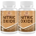Nitric Oxide Suplemento, Nitric Oxide Booster &amp; 6-en-1 Phytonutrient Blend for Heart, Flow, Immune - 90 cápsulas (2 Botella)