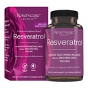 Belleza de reserva, Resveratrol 500 mg, Suplemento antioxidante para la salud cardíaca y celular, apoya el sistema de envejecimiento saludable e inmunológico, Paleo, Keto, 30 cápsulas