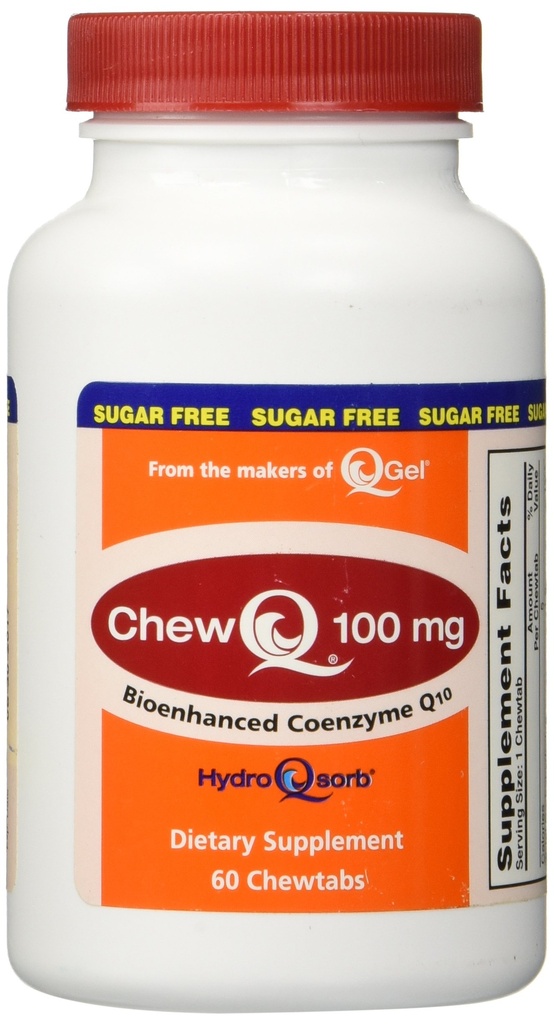 100mg ChewQ Chewable CoQ10 (60 Conde) * Utiliza tecnología avanzada para ofrecer 800% mayor absorción que estándar CoQ10 * suplemento CoQ10 puro en el mercado * amigo vegetariano * Gluten Free