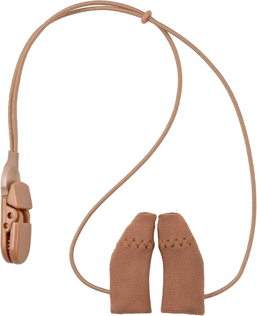 Protectores de ayuda auditiva y Clip - Cubierta de tejido cableado con cierre Protege del sudor de polvo de mugre &amp; Moisture Reduce el ruido del viento " Evita la pérdida de las piezas más (1 pulgadas, 1,25 pulgadas, 2 pulgadas)