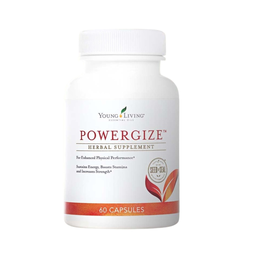Young Living - PowerGize 60 cápsulas ← Active Lifestyle Support Suplemento para Hombres &amp; Mujeres Silenciosos