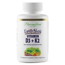 Herbs Paradise Earth's Blend Vitamin D3 + K2, Superfoods Base of Probiotics and Organic Alkalizing Greens, Veggies & Berries, 90 Vegetarian Capsules