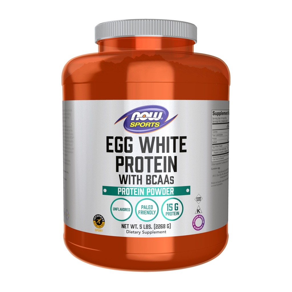 Egg White Protein Ahora Comida 5 libras Polvo