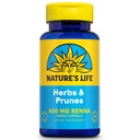 La vida de la naturaleza Herbs & Prunes ← 400mg Senna &amp; Herbal Blend for Healthy Digestion Support ← Non-GMO peru 100 Tabs, 100 Serv.