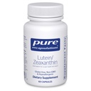 Encapsulaciones puras Lutein " Zeaxanthin - Soporta la visión general* - Mantiene el pigmento macroular y la salud ocular* - soporte antioxidante* - Vegan-Friendly " Non-GMO - 60 cápsulas
