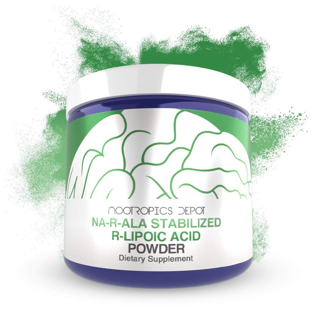 NA-R-ALA Stabilized R-Lipoic Acid Powder 30 Grams ← Apoyo Mitocondrial Activity ← promueve un metabolismo saludable