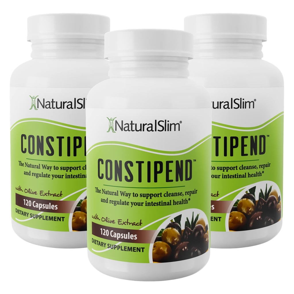 Oxido de magnesio natural - estreñimiento para el alivio del estreñimiento, limpiador de colon &amp; suavizadores de heces para hombres y mujeres con citrato de magnesio, Aspartate, " Extracto de oliva - 120 cápsulas vegetales 3 Pack