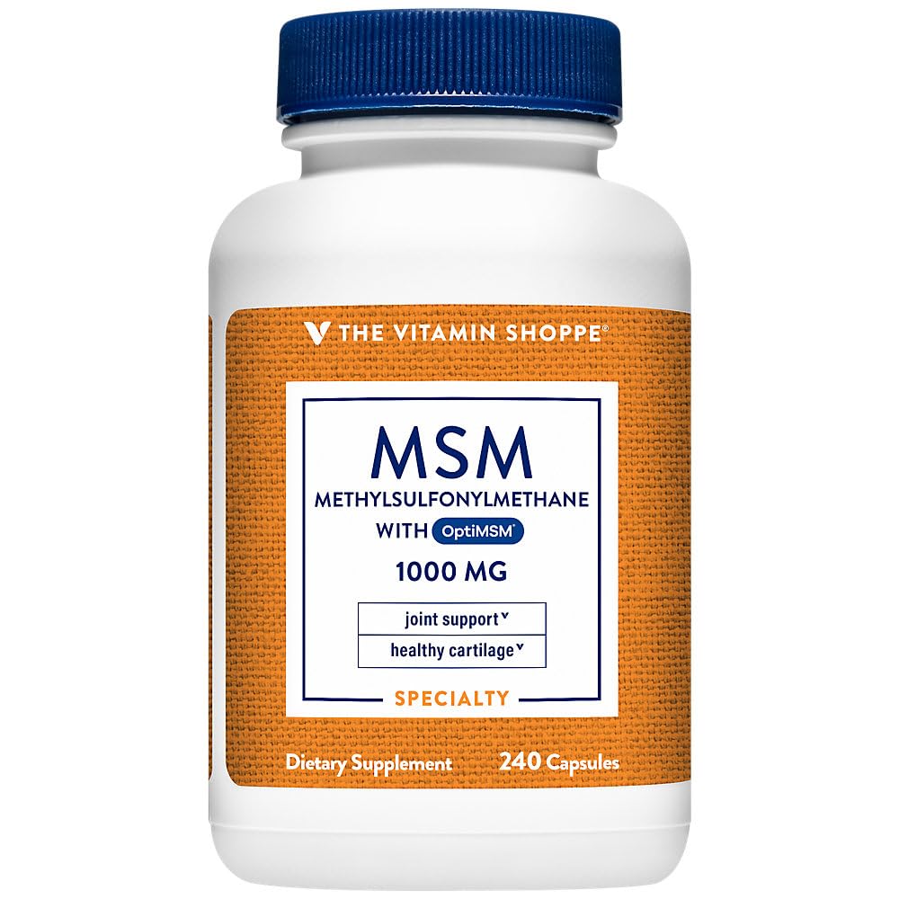 La vitamina Shoppe MSM 1.000 MG (240 cápsulas)