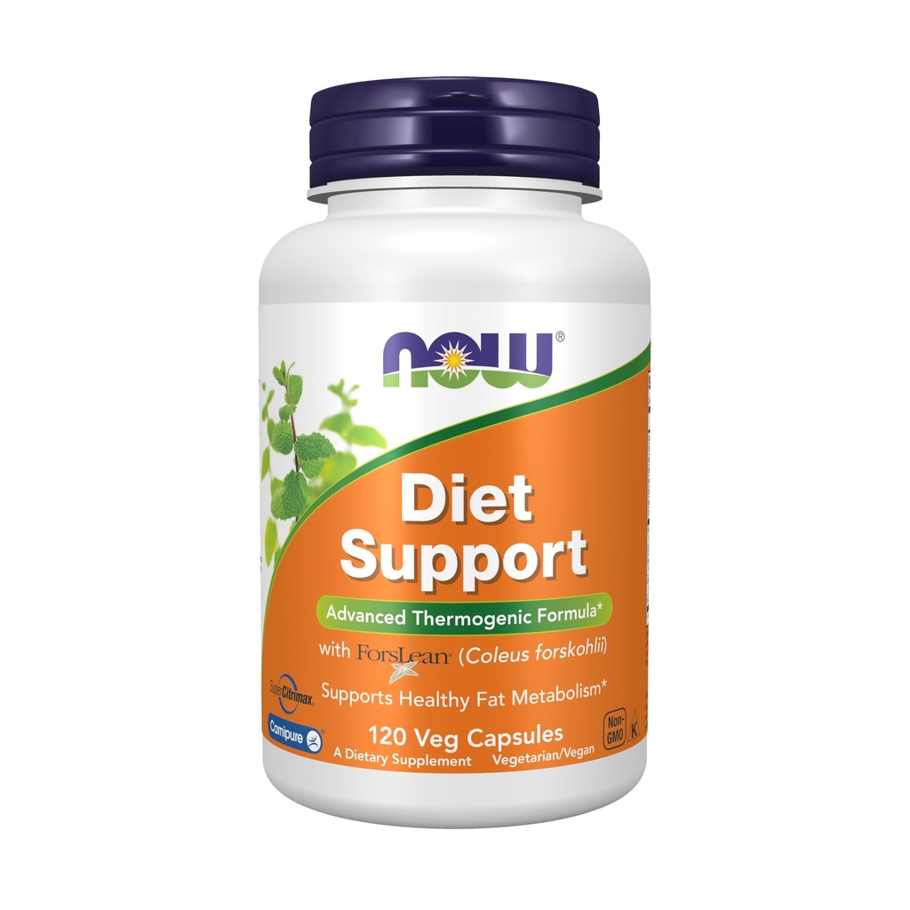 AHORA Suplementos de alimentos, Apoyo dietético con ForsLean® (Coleus forskohlii), 120 cápsulas de verduras