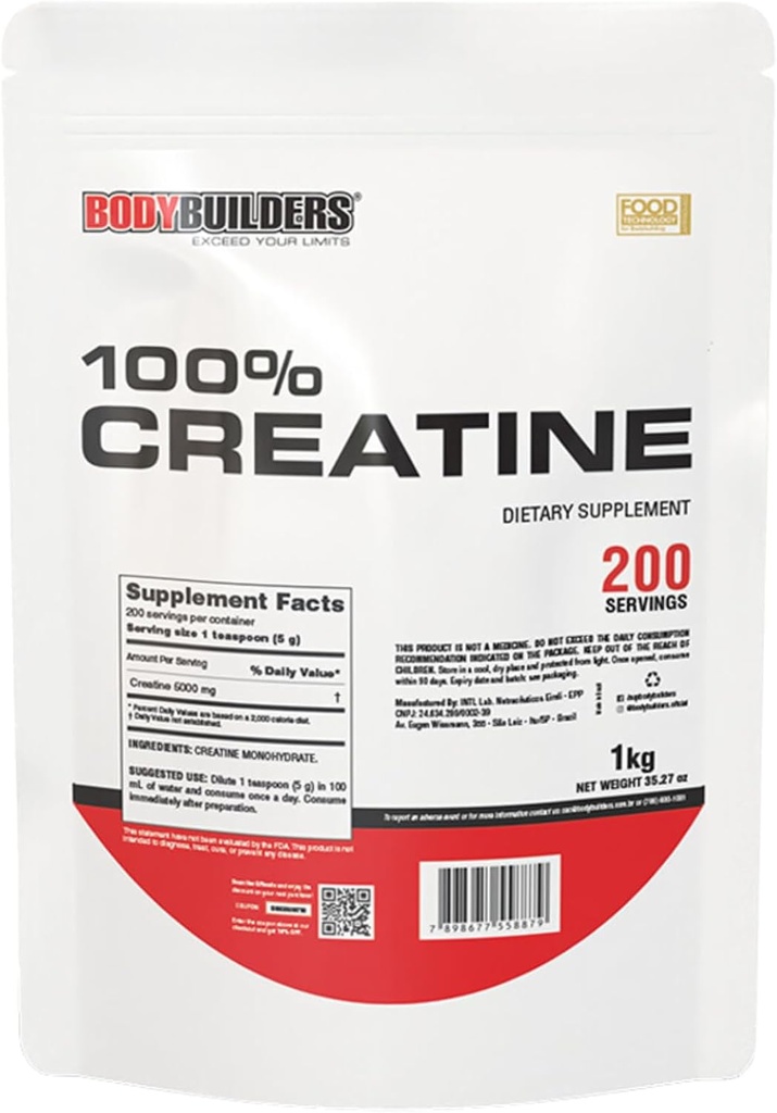 100% Creatina, Desarrollada, 2.2lb, 200 Servimientos