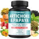 Artichoke Capsules con Artichoke, Papaya, Apple Pectin y Más - 150 cápsulas - para 5 meses de suministro