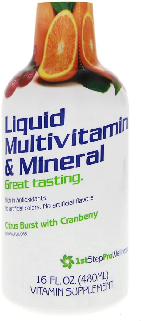 1o paso para energía líquido multivitamínico &amp; mineral Citrus Burst 16 fl oz (1 pt) 473 ml