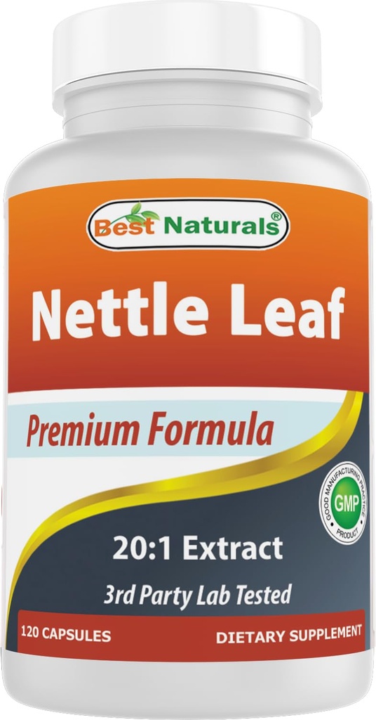 Mejores Naturales Nettle Leaf Extracto 5000 mg Equivalente por Serving- 120 Capsules