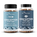 Concepción Fertilidad para Su Bundle - Fertilidad Suplementos Combo para Mujeres y Hombres – Vitaminas Prenatales – Promover el equilibrio hormonal, consistencia de ciclos, ovulación de ayuda – 120 Conteo