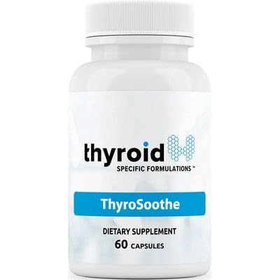 ThyroSoothe - Dr. Formulated Thyroid Support Supplement – Natural Formula for Hyperthyroidism & Graves’ Condition – Includes Selenium, Vitamin C, Lemon Balm for Overall Thyroid Health – 30 Day Supply