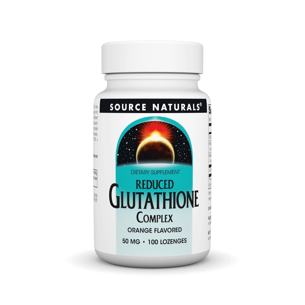 Fuente Naturales Reducido Complejo Glutathione 50 mg Orange Flavored - 100 Lozenges