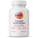 FullWell Prenatal Vitaminas ← Choline, folato, vitamina D para el crecimiento fetal, desarrollo del cerebro ← 26+ Nutrientes vitales ¦ Dietitian-Formulated, OBGYN Recomendado, No GMO, 3er Partido Tested, 30 Servings