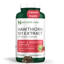 Super Potent Hawthorn Berry 10:1 Extract Capsules for Digestion Heart Health and Glycemic support - Extra Strength Hawthorn Berry Capsules - Non-GMO Gluten Free Vegan GMP USA 2 meses de suministro