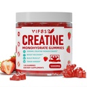 Cretina Monohydrate Gummies 5 g para Hombres &amp; Mujeres, 120 Gomas Libres de Azúcar con 200 Mg Magnesium Glycinate, 200 Mg L-Threonate for Muscle Support, Energy Boost
