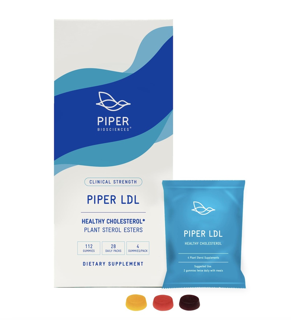 Esteroles de plantas Suplemento Gummy sano del colesterol (2280 mg Esteres de la planta por día): Fuerza clínica, Vegan (112 Gummies)
