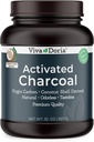 Viva Doria Virgin Activado Pólvora de Carcoal, Cacahuete Derivado, Grado de Alimentos, 32 Oz