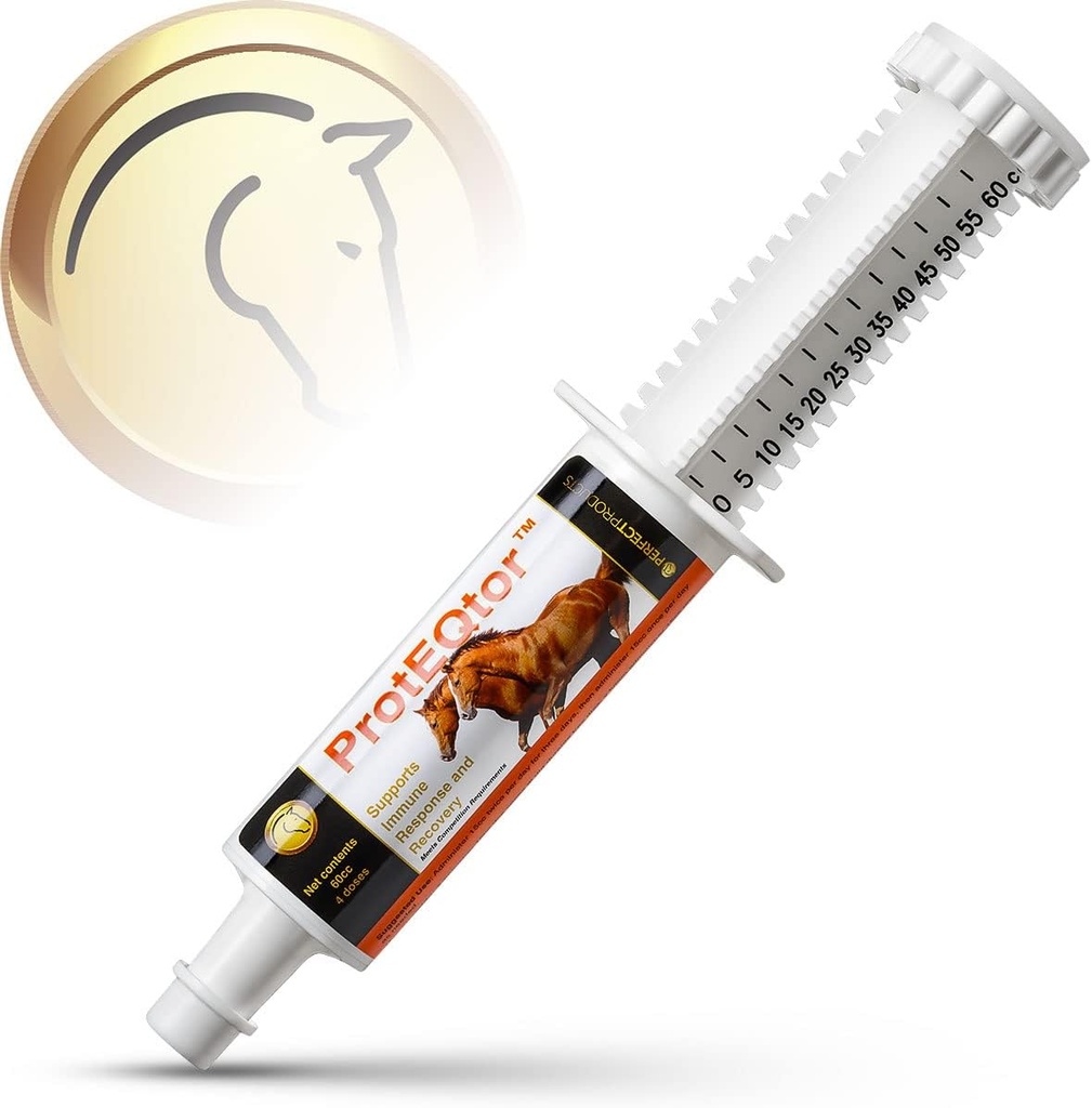 Productos perfectos ProtEQtor 4-Dose Caballo Immune Booster y Equine Seasonal Alergy Alivio Paste, 60cc