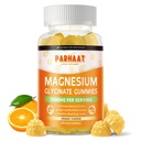 Magnesio Glycinate Gummies 1000mg - Suplemento de Potasio de Magnesio Libre de Azúcar con Vitamina D, B6, CoQ10 para calma Mood &amp; Sleep Support - 60 Orange Gummies
