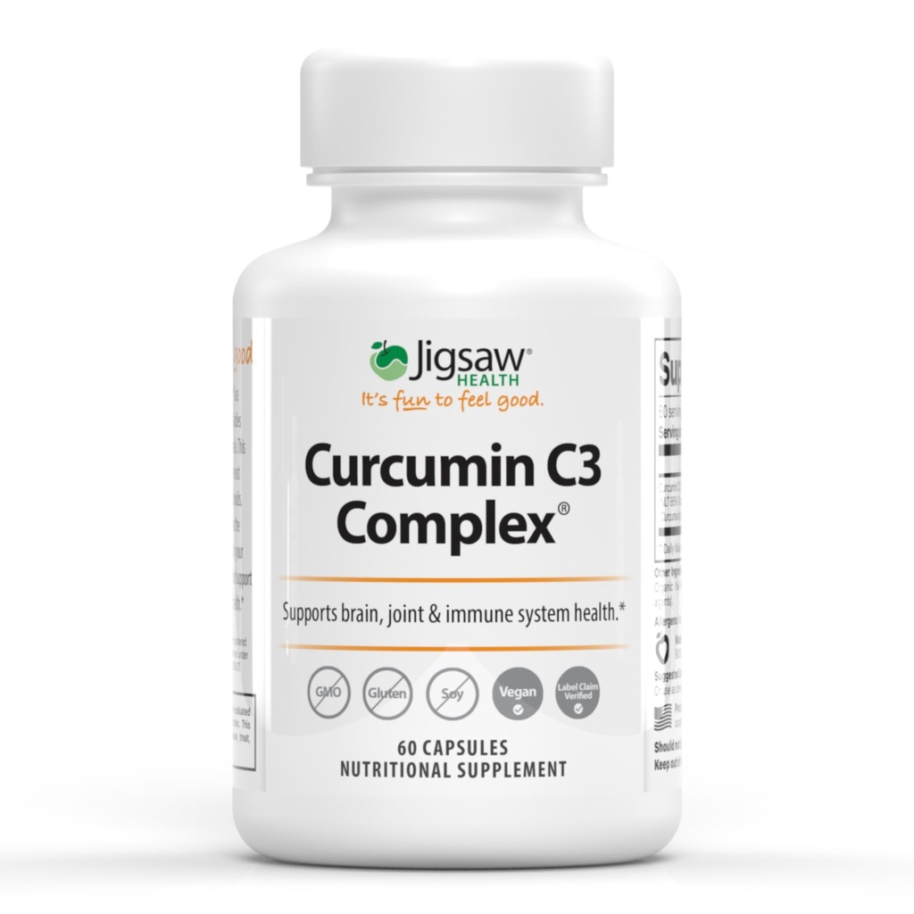 Jigsaw Health Curcumin C3 Complex ← Curcumin Capsules Antioxidant Support  60 Capsules peru 60 Servings