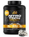 Muscletech Whey Protein Powder (Cookies &amp; Cream, 5LB) - Nitro-Tech Whey Protein Isolate Smoothie Mix for Lean Muscle &amp; Recovery - 24g of Whey Gold Protein for Women &amp; Hombre - Packaging May Vary