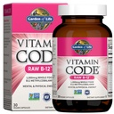Garden of Life Vitamin Code Raw B-12-30 Capsules, 1000mcg Whole Food B12 Methylcobalamin for Energy, Vegan Methylcobalamin Vitamin Plus Probiotics and Enzymes, Gluten Free Supplements