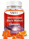 Black Walnut Wormwood Gummies - Suplemento Herbal con Artemisia Annua Herb & Juglans nigra Hull for Digestive Wellness & Natural Body Cleanse, Non-GMO & Gluten Suplementos gratis - 60 Gummy Chewables